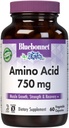 Bluebonnet Nutrition Amino Acid 750mg, High Potency, for Muscle Health *, Soy- Free, Gluten- Free, Non- GMO, Kosher Dairy, White 60 Vegetabilske kapsler, 15 Servere