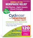 Boiron Cyklase Menopause for Relief fra Hot Flashs, Mood Changes, Night Sweats, og Irritability - 120 Greve (2 pakke med 60)