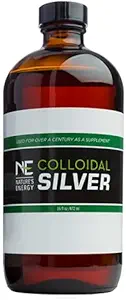 Nature 's Energy Colloidal Sølv Buddy 124; 16 Oz, Effektiv, Antiseptisk og Deodorizer til indendørs, sterile og elektrostatisk stabiliseret Buddy 124; 40 ppm
