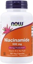 Now Foods - Niacinamid 500 mg 100 kapsler (pakke med 4)