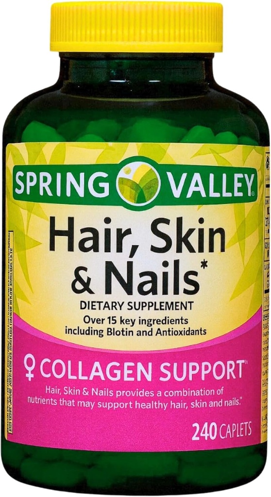 Unique Bundle Store Hair Skin and Nails 240 Caplets - Dietary Supplement (Pack of 1)