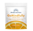 GoMindfully Orange Super Calm Magnesium Powder Drink Mix til Hydration, Inddrivelse, Immunitet og energi med trace mineraler, essentielle vitaminer, L- Theanin og B Vitamin Complex