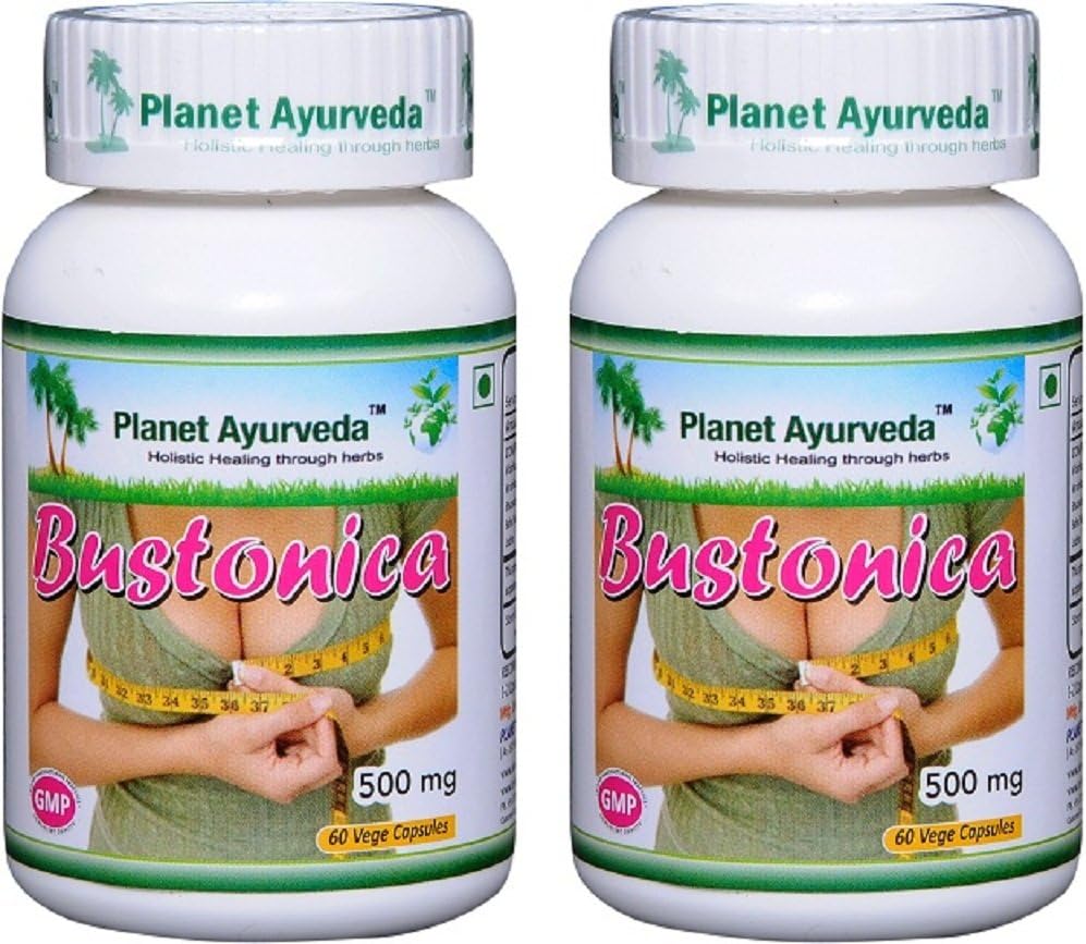 Planet Ayurveda Bustonica, 500 mg Veg kapsler - 2 flasker