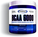 Gaspari Nutrition, BCAA 6000, Branch Chained Amino Acid Tablets, Reducere muskelømhed og træthed, Optimer Aerobe og Anaerob Sport Performance (30 Servere)