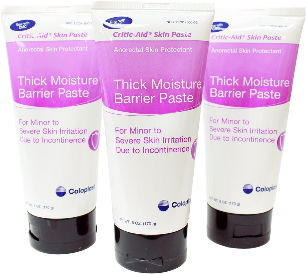 Critic- Aid Skin Paste - Hud Protectant / Barrier Paste 6 oz Tube (pakke med 3)