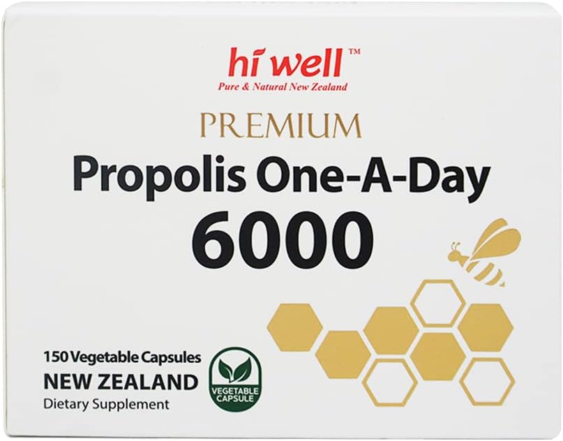 Hi Well Premium Propolis 6000 Flavonoid 120mg 150Capsules