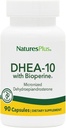 Natures Plus DHEA- 10 med Bioperine - 10 mg, 90 Vegetariske kapsler - Gluten- Free - 90 Servering