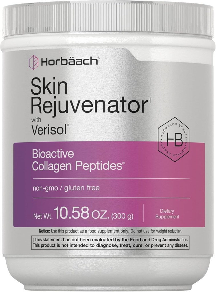 Horbäach Skin Forynger med Verisol 10.58 oz Beeg 124; Bioactive Collagen Peptid Powder