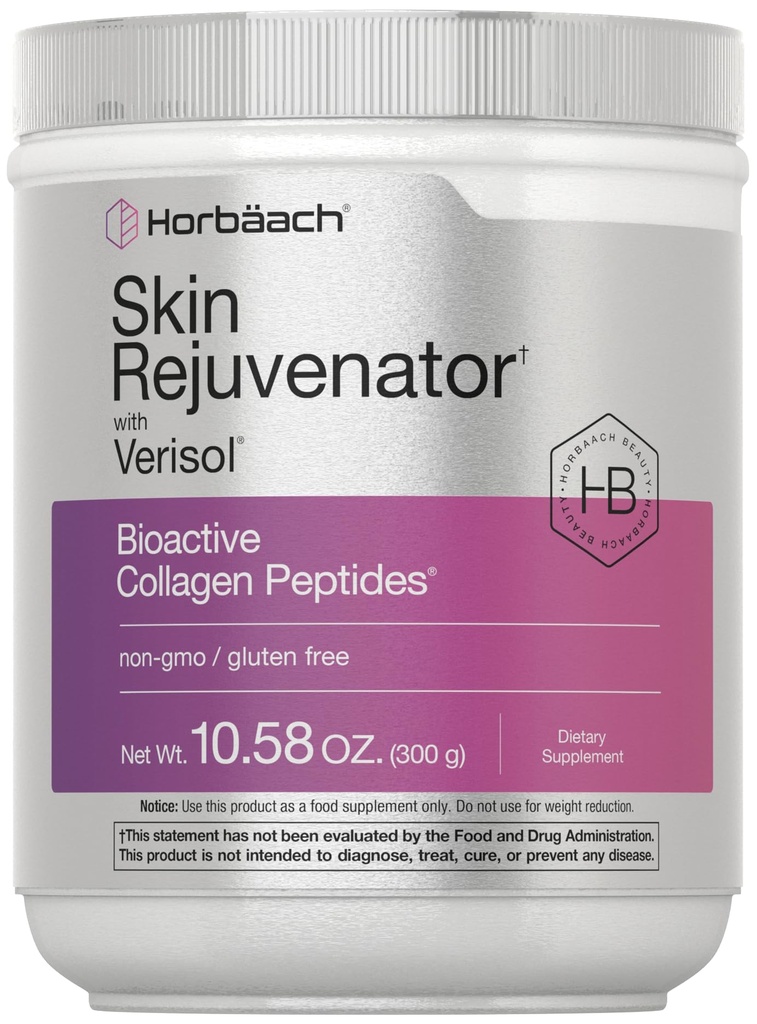 Horbäach Skin Forynger med Verisol 10.58 oz Beeg 124; Bioactive Collagen Peptid Powder