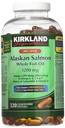 Kirkland Signature 100% Wild Alaska Salmon Oil 90 EPA 110 DHA 1200mg - 320 Enteric Coated Softels