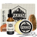 5 Piece Beard Grooming Kit til mænd, herunder All Natural Beard Oil, Beard Balm med sød Orange Duft, Comb, Saks, Opbevaring Bag, Beard Care Sæt Julefødselsdagsgave Fars Dag gave til ham