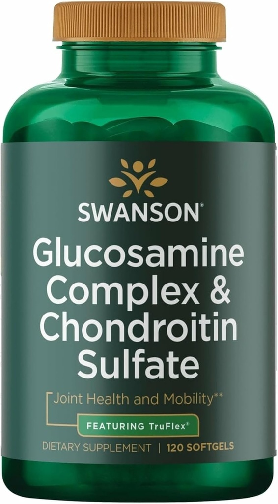 Swanson Glucosamin Complex & Chondroitin Sulfate 500 / 400 Milligram 120 Sgels