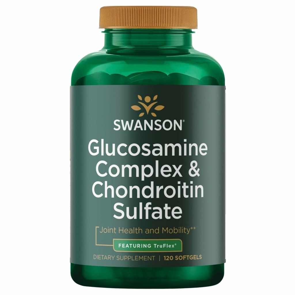 Swanson Glucosamin Complex & Chondroitin Sulfate 500 / 400 Milligram 120 Sgels