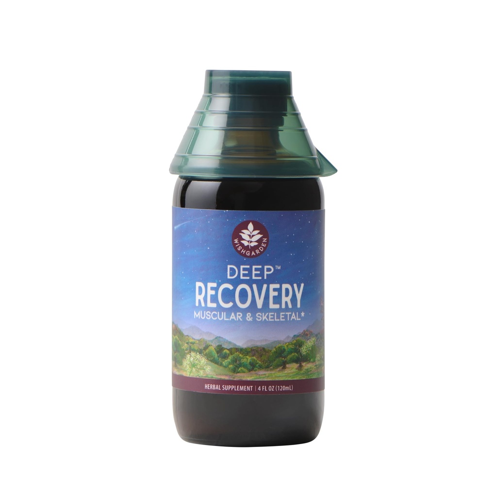WishGarden Herbs Deep Recovery - Natural Herbal Muscle, Tissue & Joint Support Supplement med gurkemeje Curcumin, Adresser Root Årsag til Lingering spørgsmål & fremmer sund inflation svar, 4oz