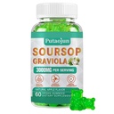 Soursop Graviola Gummies Note 124; 2000mg Soursop Blade Uddrag til fordøjelse, Cell Support, immunforsvar og antioxidant