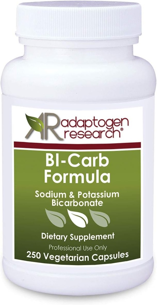 Natrium Bicarbonat & Kalium Bicarbonat Kapsler - Bi- Carb Formelle 124; 250 Vegetariske Kapsler