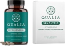 Qualia Life Sciences Bundle Qualia Mitokondria + & Qualia Senolytic, Aging Kosttilskud, der understøtter optimal celle reparation og foryngelse