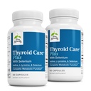 Terry naturligt Thyroid Care Plus - tillæg til støtte Thyroid - Kosttilskud til energi og sund hårstøtte - tillæg med L- Tyrosin & Selenium - 60 kapsler (2 pakker)