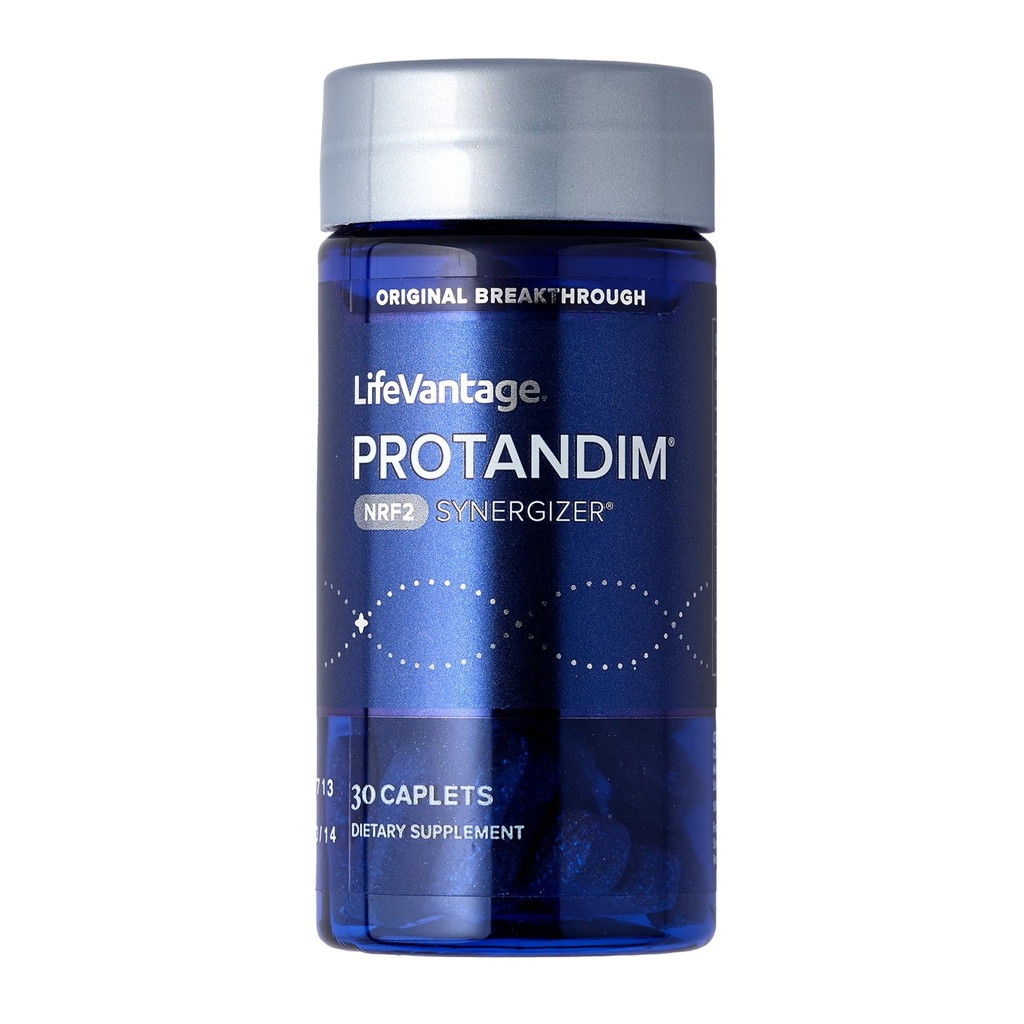 Protandim Nrf2 Synergizer (30 Caps) Nrf2 Aktivator, sund aldring supplement, Antioxidanter bekæmpe oxiderende stress, 5 Herb Blend, Understøtter Cellular Sundhed, Ashwagandha, gurkemeje, Mælk tidsel