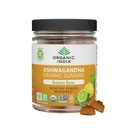 ORGANISK INDIA Ashwagandha Gummies for mænd og kvinder - Stress Supplement, KSM- 66 Ashwagandha Root, Ekstra Styrke, rolige tykkere, Vegan, Non- GMO - Lemon Lime, 60 Gummies