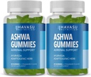 Ashwagandha Gummies Supplement designet til at støtte en naturlig ro - Urtestøtte - Ashwagandha Gummies for kvinder og mænd - Non-GMO og Gluten- Free Supplement - 120 Vegansk Jordbær Gummies