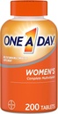 One A Day Women 's Multivitamin, tillæg med vitamin A, C, D, E og zink til immunforsvar, B12, biotin, calcium & mere, tablet 200 tal