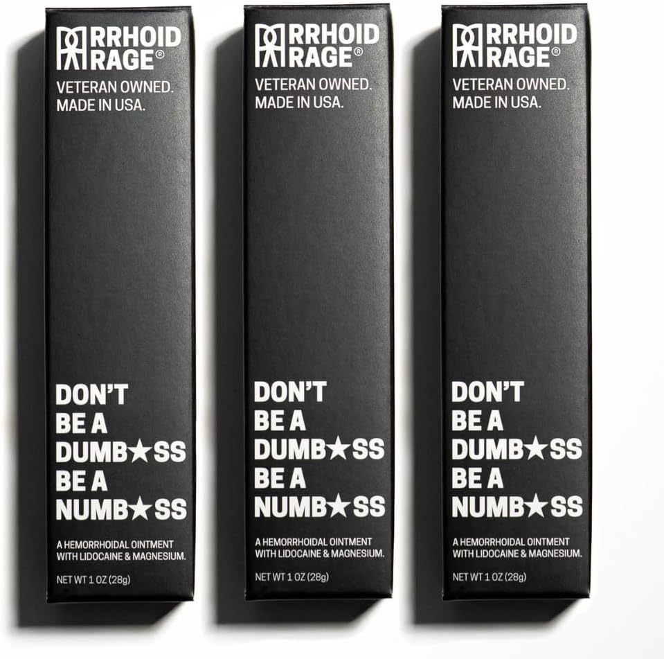 Salve - Fiskeolie og hæmoridbehandling med Lidocain, Aloe Extract, Magnesiumsulfat, Balsam Fir, Fast fungerende hæmoridcreme til klø, hævelse og maksimal smertelindring (3- Pack)