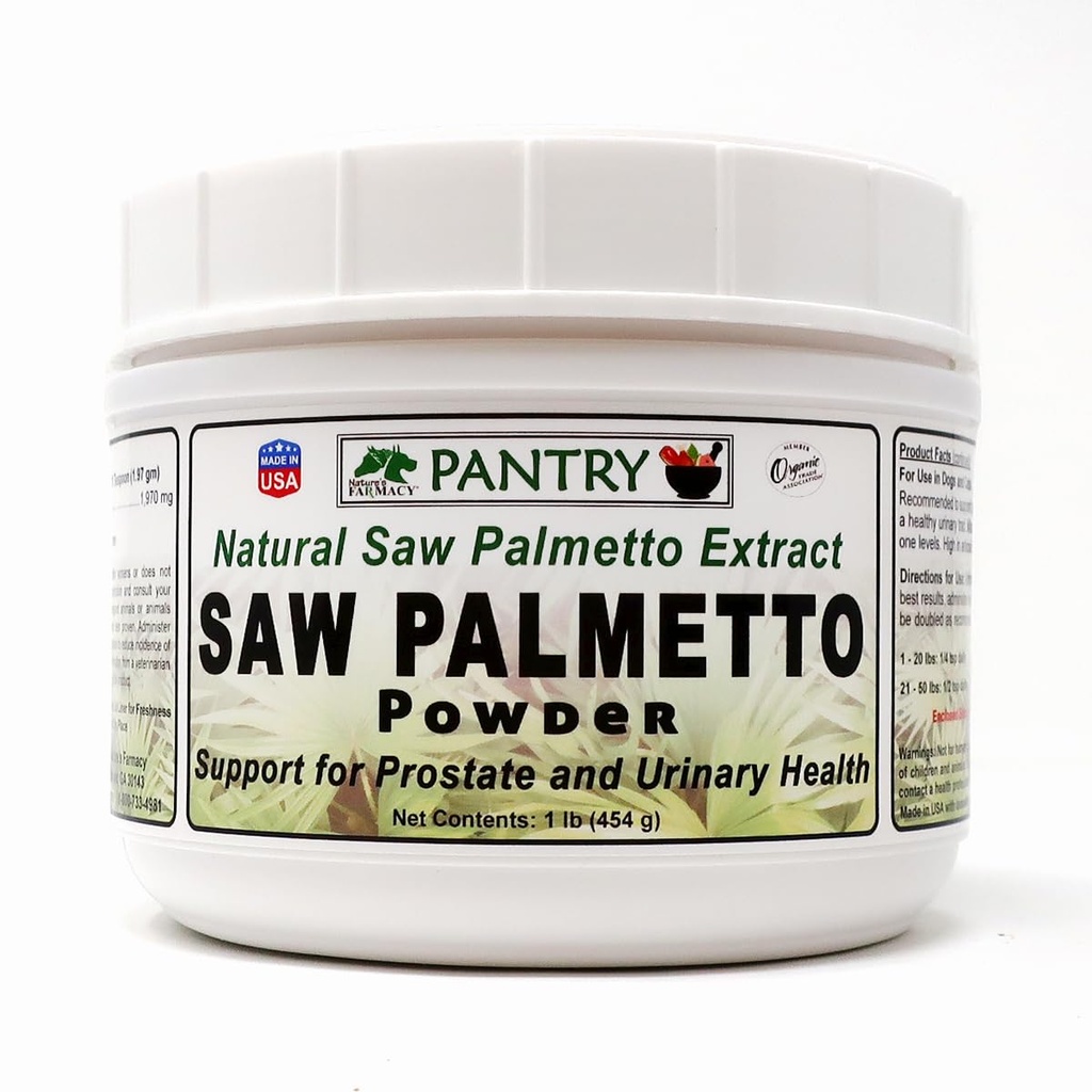 Dogzymes Saw Palmetto Powder - letter de urinariske vanskeligheder, der udvikler sig, når en forstærket prostata obstructs Urin fra spændende Bregen
