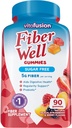 Garlique hvidløg ekstrakt cardiovaskulær supplement med Viafusion Sukker Free Fiber Gummies, 90 Greve