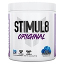 FINAFLEX STIMUL8 Original Pre- workout, Blå Hindbær - Energi, Styrke & Udholdenhed for mænd og kvinder - med koffein, Beta- Alanine & C-vitamin - 35 Servering