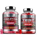 Muskel Gummy Bundle - Creatin monohydrat Gummies & Testo Gummies for Mænd - Avanceret Bundle