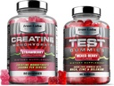 Muskel Gummy Bundle - Creatin monohydrat Gummies & Testo Gummies for Mænd - Avanceret Bundle