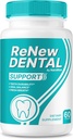 Renew Dental Support Pills, Renew Dental Capsules, Advanced Formel for Oral Health, Renew Dental Supplement for Tænder og Gums Wellness, Renew Dental Anmeldelser (60 Kapsler)