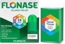 Flonase Allergi Relief Nasal Spray, 24-timers non- Drowsy Multi- symptom Relief - 72 sprays plus bonus pakke af væv
