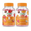 Lifeable B Complex Kids + Calcium med D-vitamin Kids, Gummies Bundle - Great Tasting, Vitamin Supplement, Gluten Free, GMO Free, Chewable Gummy