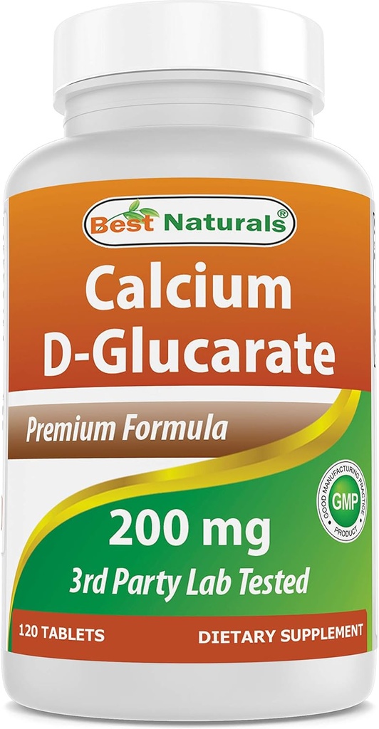 Bedste Naturals Calcium D- glucarat 200 mg 120 tabletter