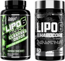 Nutrex Forskning Lipo- 6 Rengøring & Detox for vægttab og Lipo- 6 Hardcore supplement, Understøtter Metabolisme