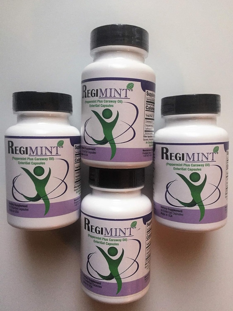 Pebermynte Oil Plus Caraway Enteric Caps. IBS (4 flasker)