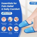 NEWGO Foot Ice Pack Tøfler til Plantar Fasciitis og neuropati, HSA eller FSA Støtteberettiget 2 Pack Gel Ice Tøfler Hot Cold Pack til Bunion Kirurgi Smerte Relief, Burning Feet