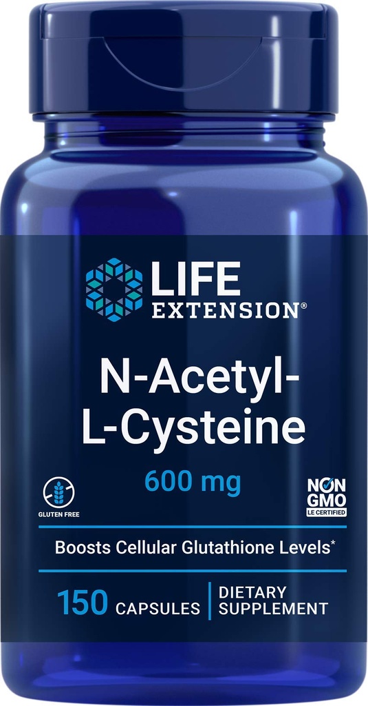 Leveforlængelse N- Acetyl- L- cystein (NAC) 600 mg, 150 kapsler