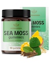 HERBAMAMA Irish Sea Moss Gummies - 1600mg True Sea Moss Supplement med Bladderwrack og Burdock Root - Vegan, non-GMO hud glow, energi & immunforsvar - 90 Pectin- baserede Mango- smag tygger
