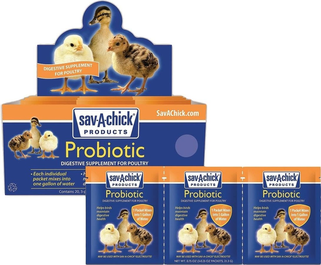 Sav- A- Chick Probiotic 3 pakker .17oz