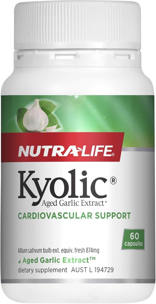 Nutra-Life Kyolsk aged hvidløg ekstrakt 120 Kapsler
