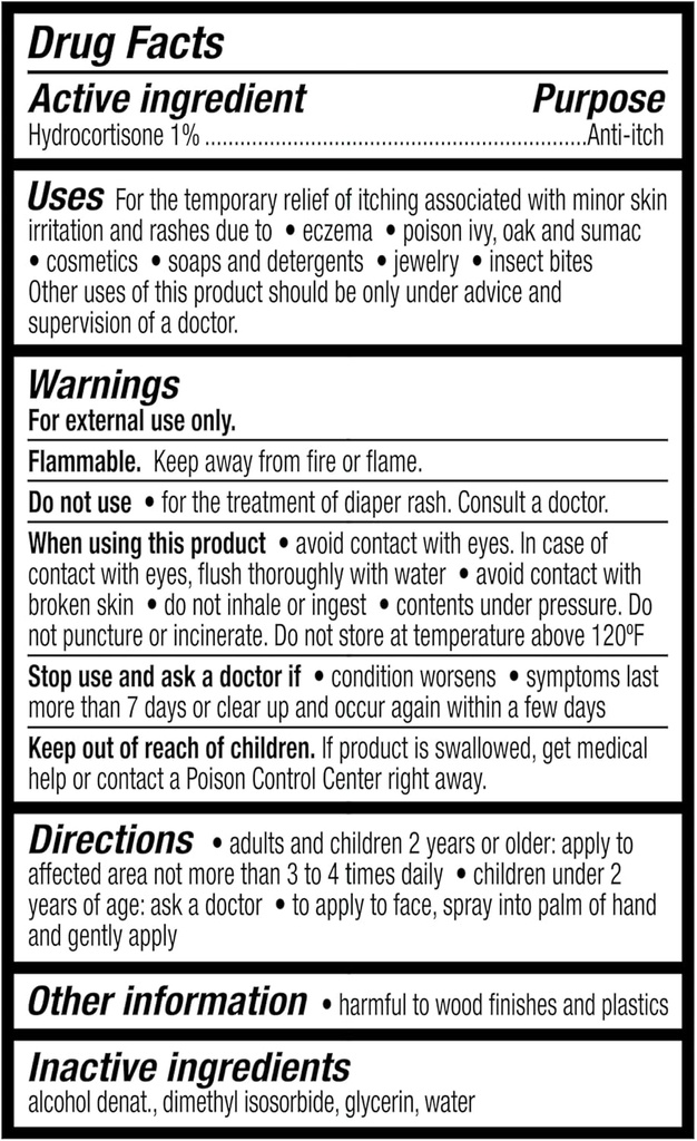 Fremstiller Explorador Equate maksimal styrke Cortison Anti- Itch Spray, 3 oz Sponge Card Gave