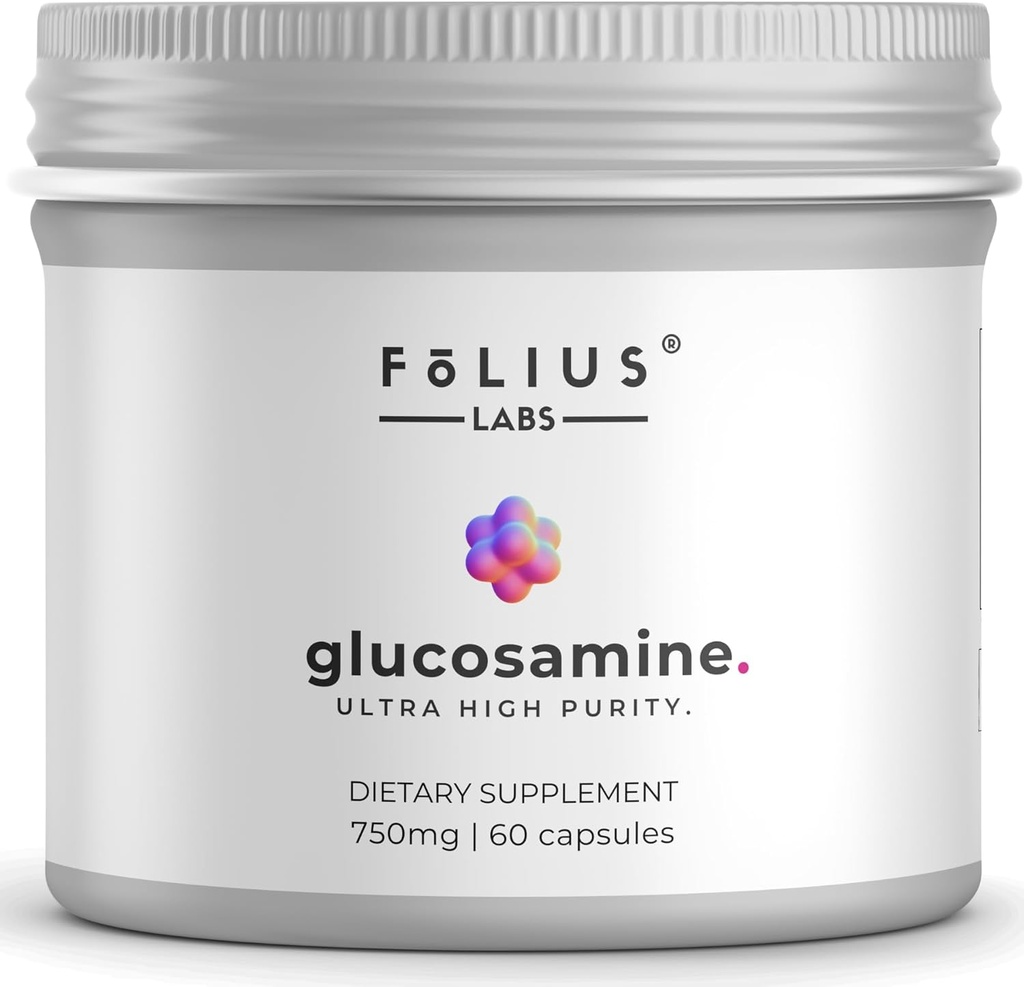 Glucosmin Sulfats Kaliumchlorid 750mg til sunde joints, ben og brusk - fælles supporttilskud til mænd og kvinder (60 kapsler)