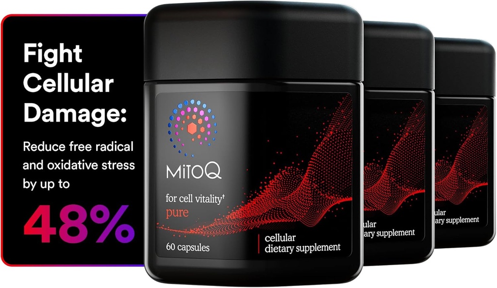 MitoQ Pure Advanced Mitokondria Supplement Superior Biotilgængelighed til CoQ10