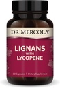 Dr. Mercola Lignans med Lycopene Supplement, 30 Servering (30 kapsler), Ikke GMO, Soy Free, Gluten Free