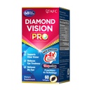 AFC Japan Diamond Vision PRO - Forbedret, Up-Sized Formel - Lutein & Zeaxanthin 4X med øjenvitaminer - Visual Health Supplement for voksne, Screen Exposure, Night Use, 60 Softgel