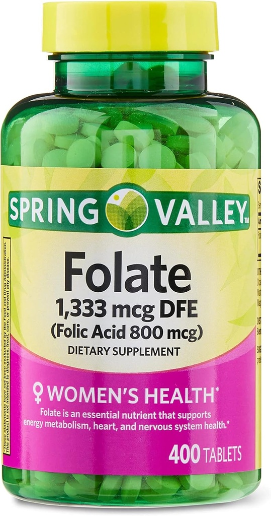 jogi Folate Kosttilskud, 1,333 mcg, Flaske med 400 tabletter 400 Tæl