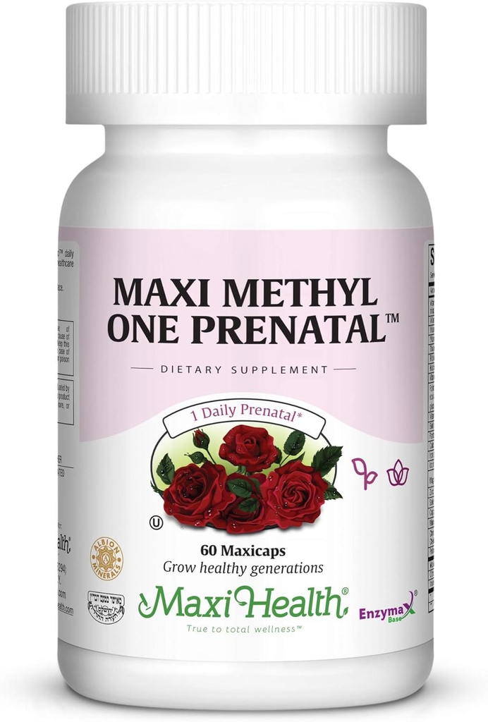 Maxi One per dag prenatal formel med methyleret folat og blid jern, 60 Greve